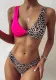 Sexy Leopard Print Two Pieces Bikini Swimsuit