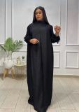 Solid Color Long Sleeve Chic Plus Size Women's Loose Dress