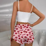Summer Casual Pajamas Women's Sleeveless Camisole Shorts Set Home Wear