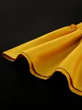 Women Spring Half Open Collar Sleeveless Pleated Dress