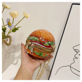Fashion Style hamburger bag summer cute shoulder chain mini bag