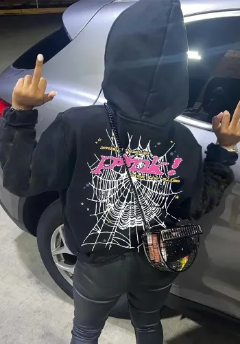 Autumn and Spring Women's Printed Casual Hoodies