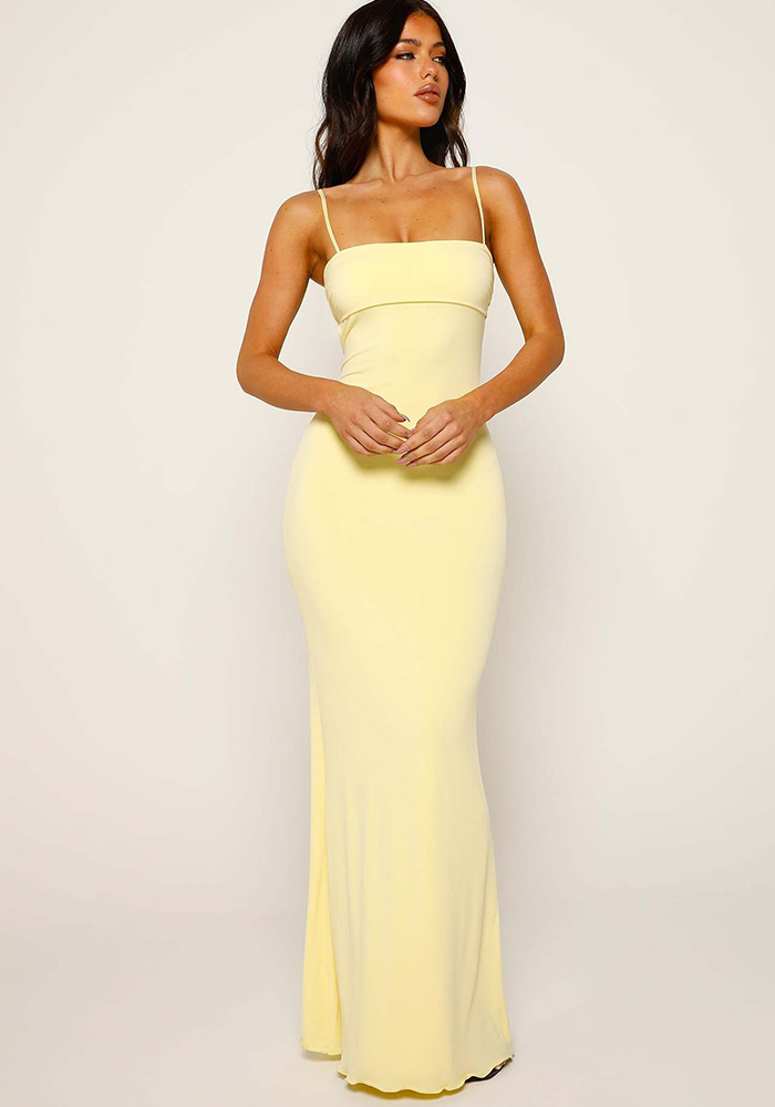 Ladies Long Summer Dress with Slim Straps