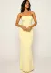 Spring sexy Low Back Strap solid color slim-fitting long dress