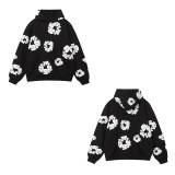 Trendy printed loose Hoodies Y2k hip-hop streetwear men's and women's pullover Casual top