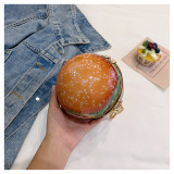 Fashion Style hamburger bag summer cute shoulder chain mini bag