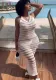Spring Women Clothing Halter Neck Backless Sexy knitting Beach Suspender Maxi Dress