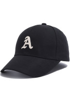 Simple Letter Embroidered Peaked Hat