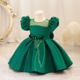 Children's Dress Puff Sleeve Baby Girl Princess Dress