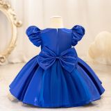 Children's Dress Puff Sleeve Baby Girl Princess Dress