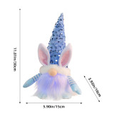 Easter Sequin Rabbit Luminous Doll Holiday Decoration Ornaments