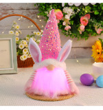 Easter Sequin Rabbit Luminous Doll Holiday Decoration Ornaments
