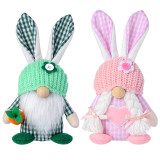 Easter Plaid Rabbit Props Ornaments Decoration