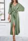 Women's Spring/Summer Chic Elegant V-Neck Loose Dress