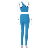 Spring and summer Women vest and trousers sports yoga two-piece set