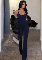 Women Sexy Backless Jumpsuit