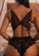 Women butterfly lace sexy lingerie two-piece set