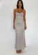Women Sexy Strap Evening Dress