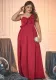 Plus Size Women Slash Shoulder Sleeveless Solid Dress