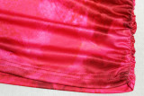 Summer Fashion Women's Sexy Printed Strapless Vest Skirt Trendy Two Piece Set