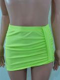 Fashionable And Sexy Spring And Summer Halter Neck Bikini Skirt Three-Piece Swimsuit