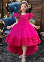 Girls tail holiday party dress princess dress