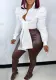 Women's Sexy Lace-Up Padded Shoulder Shirt