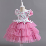 Children's Mesh Princess Dress Formal Party Dress