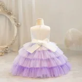Children's Flower Girl Tutu Princess Dress Baby Girl's First Birthday Formal Party Dress
