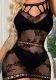 Sexy Strap Net Tight Fitting Ripped Sleeveless Nightgown