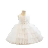 Children's Flower Girl Tutu Princess Dress Baby Girl's First Birthday Formal Party Dress