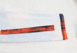 Women Turndown Collar Long Sleeve Printed Casual Two-piece Set