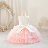 Children's Flower Girl Tutu Princess Dress Baby Girl's First Birthday Formal Party Dress