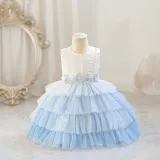 Children's Flower Girl Tutu Princess Dress Baby Girl's First Birthday Formal Party Dress