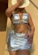 Women BikiniSolid Sexy Swimwear Three-Piece