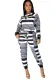 Women Long Sleeve Top and Pants Printed Casual Two-piece Set