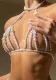 Simulated Pearl Halter Neck Women's Sexy Cover Up