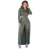 Sexy Women's Spring Casual Two Piece Pants Set
