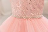 Girls' puffy gauze sequin princess dress