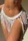 Women Pearl Tassel Sexy Skirt Bikini