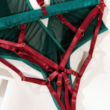 Women mesh Lace-Up Sexy Lingerie Set