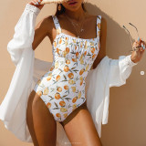 Women sexy printed one-piece Swimwear