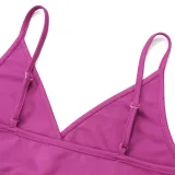 Women Solid Sleeveless Tank Top and Slit Trousers Casual Two-piece Set