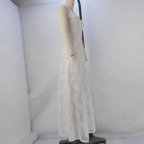 Women Spring/Summer Lace See-Through Sexy Strap Dress