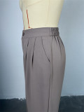 Women 's Spring V-Neck Sleeveless Vest Wide-Leg Trousers Casual Suit