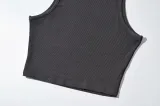 Women Stand Collar Sexy Sleeveless Crop Top