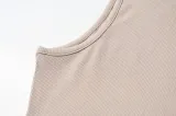 Women Stand Collar Sexy Sleeveless Crop Top