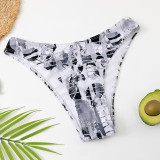 Women Bikini Drawstring Lace-Up Swimsuit Set