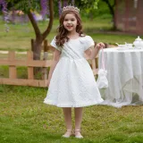 Children's Princess Dress Puff Sleeve Tutu Dress