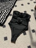 Sexy Hollow Flower One-Piece Swimsuit
